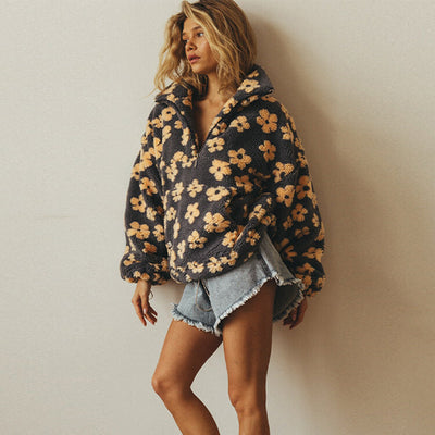 Lieselotte | Blumenstrickjacke