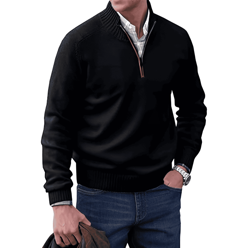 Noah | Eleganter Pullover mit Reißverschluss