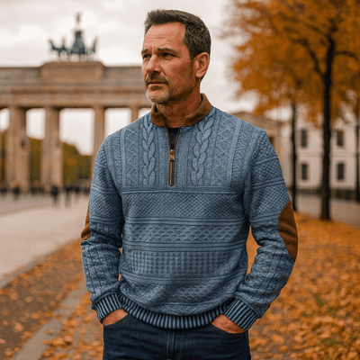 kevin | Pullover mit Reißverschlussdetail