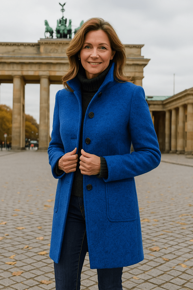 Gerhild | Damenmantel mit hohem Kragen