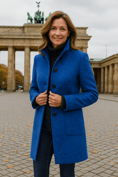 Gerhild | Damenmantel mit hohem Kragen