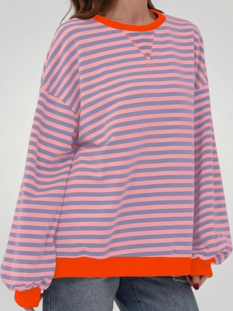 Ilsa | Gestreifter Oversized Pullover für Komfort