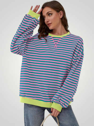 Ilsa | Gestreifter Oversized Pullover für Komfort