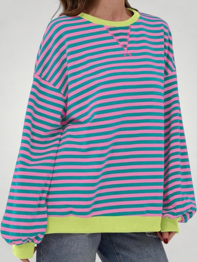 Ilsa | Gestreifter Oversized Pullover für Komfort