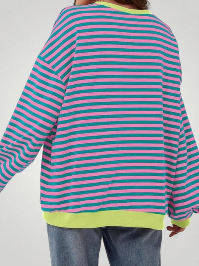 Ilsa | Gestreifter Oversized Pullover für Komfort