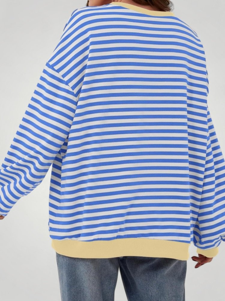 Ilsa | Gestreifter Oversized Pullover für Komfort