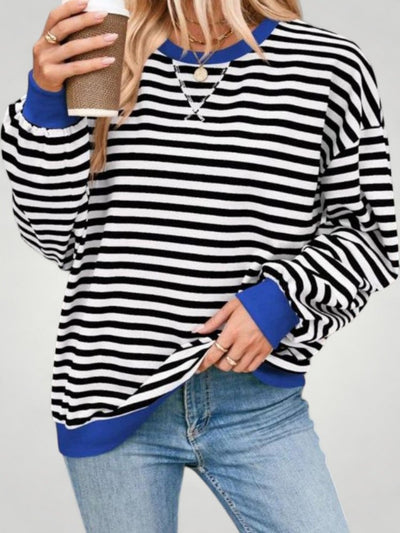 Ilsa | Gestreifter Oversized Pullover für Komfort