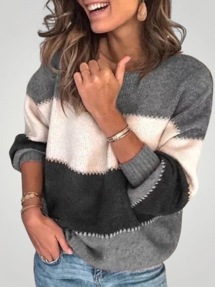 Jorinde | Gestreifter Pullover für Elegante Anlässe