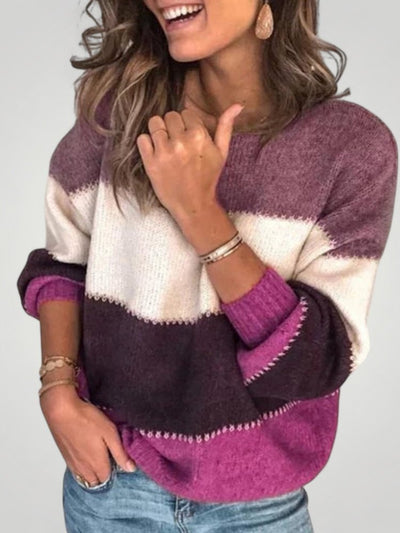 Jorinde | Gestreifter Pullover für Elegante Anlässe