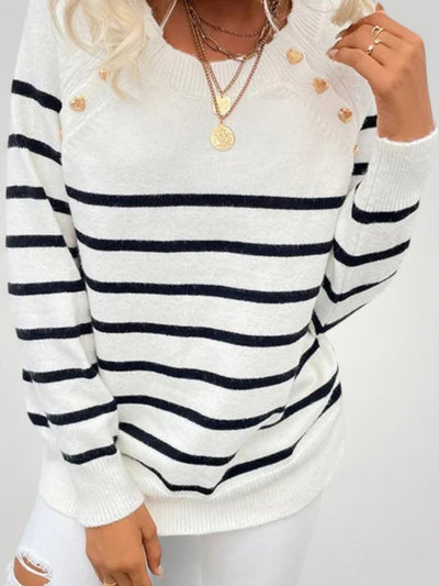 Karoline | Gestreifter Pullover für Eleganz und Komfort