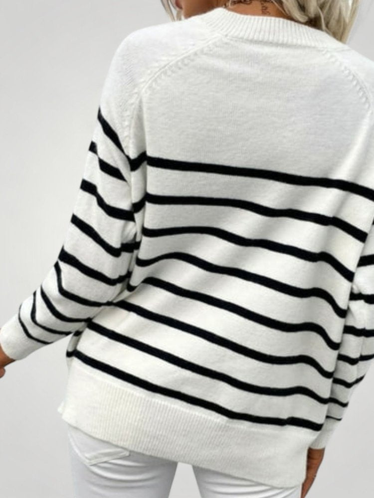 Karoline | Gestreifter Pullover für Eleganz und Komfort