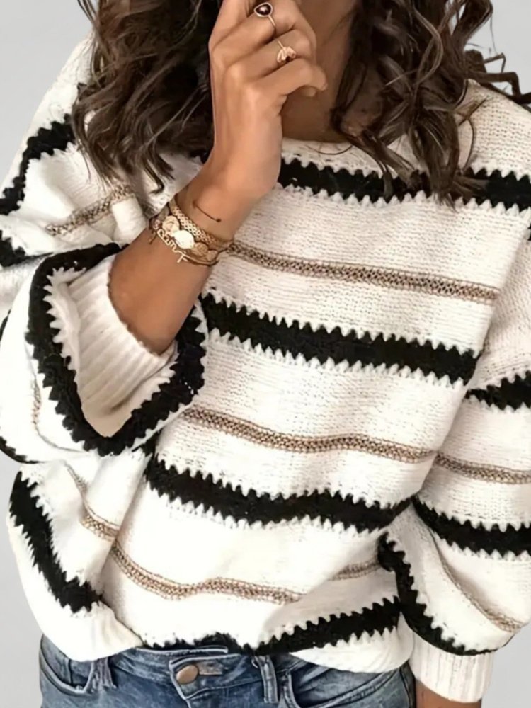 Leonie-Marie | Gestreifter Pullover mit Elegantem Schnitt