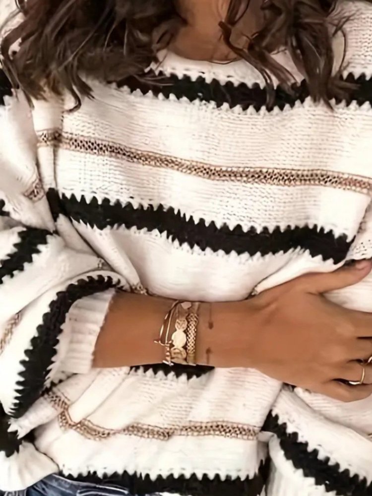 Leonie-Marie | Gestreifter Pullover mit Elegantem Schnitt