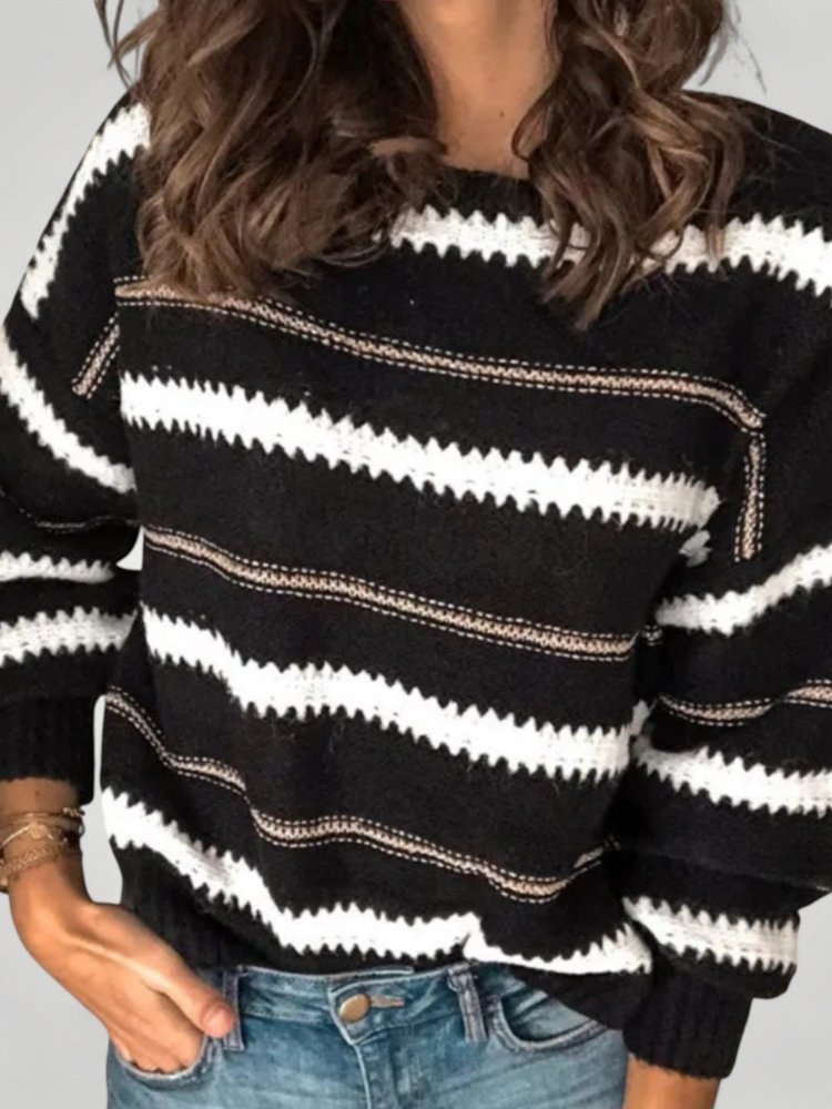 Leonie-Marie | Gestreifter Pullover mit Elegantem Schnitt