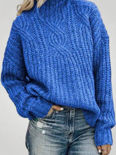 Ursel | Hochkragen Strickpullover für Eleganz