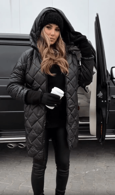 Bogna | Elegante gesteppte Daunenjacke mit Kapuze