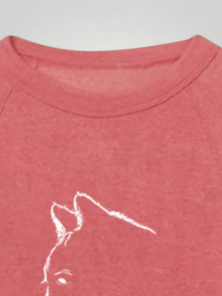 Dörte | Bequemer Pullover mit Charmantem Katzendruck