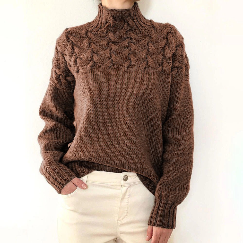 Annelind | Gemütlicher Rollkragen-Strickpullover