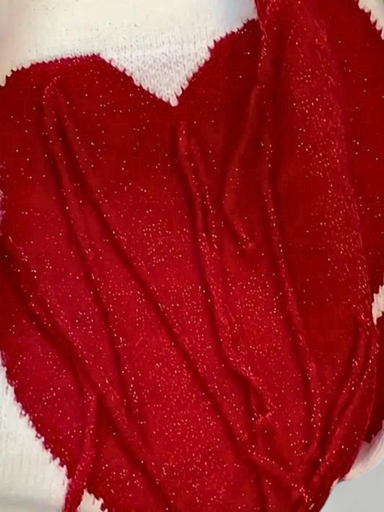 Fenja | Bunter Pullover mit Herzmotiv für Frauen