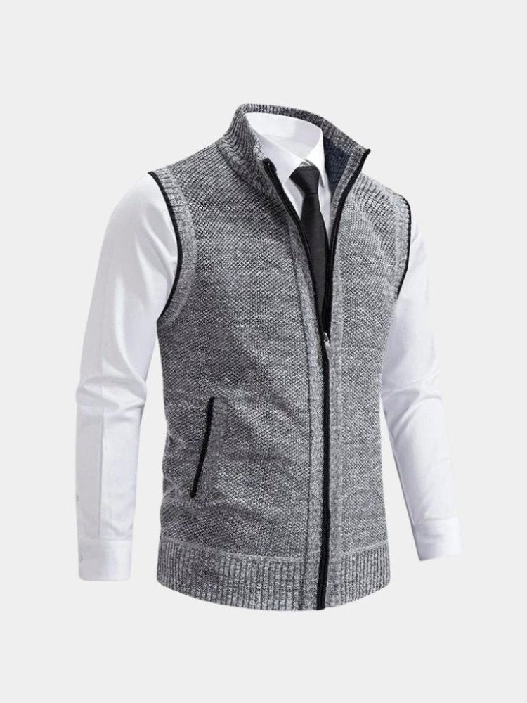 Hannes | Elegantes Gilet mit durchgehendem Reißverschluss