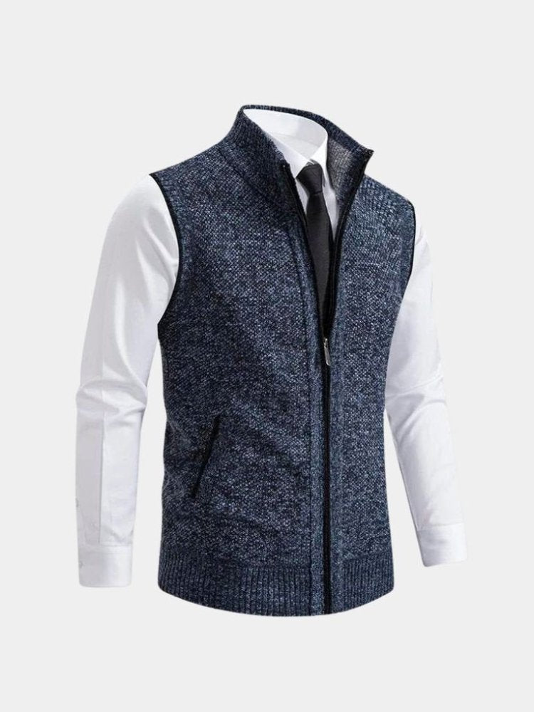 Hannes | Elegantes Gilet mit durchgehendem Reißverschluss