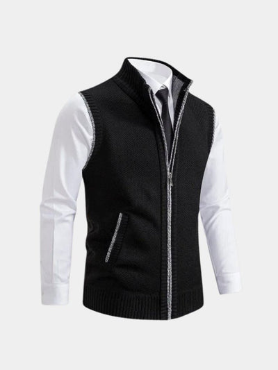 Hannes | Elegantes Gilet mit durchgehendem Reißverschluss