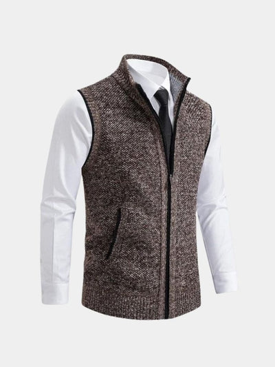 Hannes | Elegantes Gilet mit durchgehendem Reißverschluss