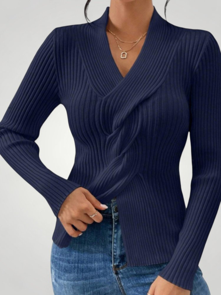 Rike | Eleganter Damenpullover mit V-Neck für Komfort