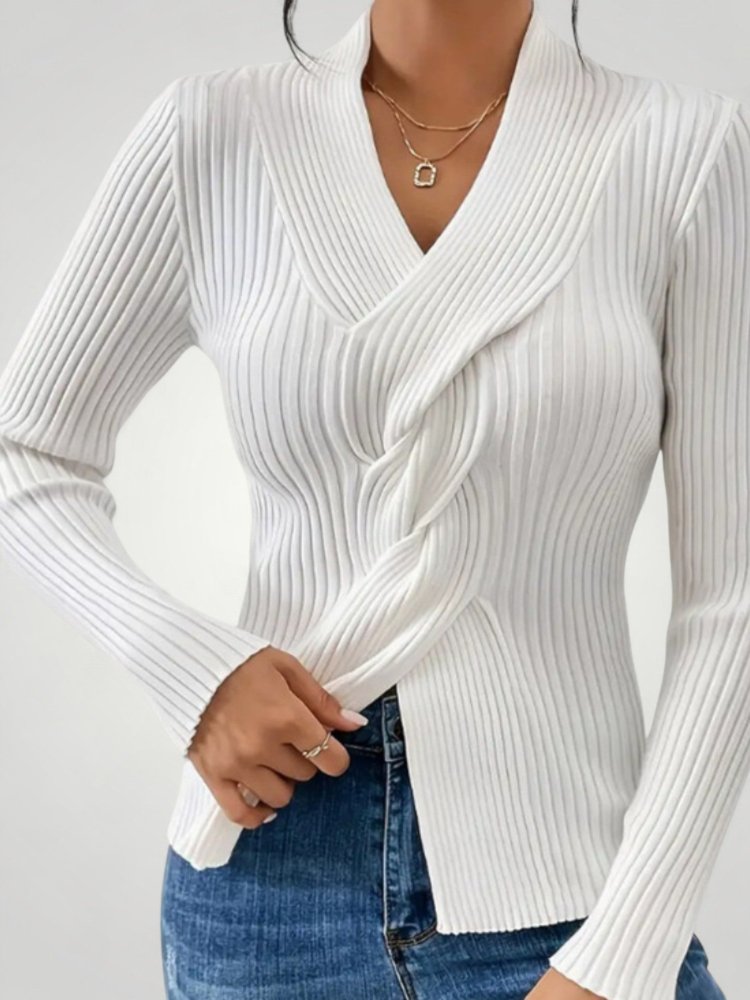 Rike | Eleganter Damenpullover mit V-Neck für Komfort