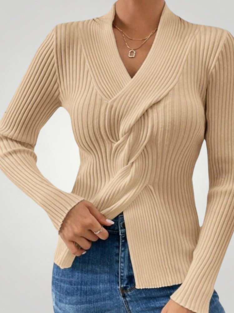 Rike | Eleganter Damenpullover mit V-Neck für Komfort