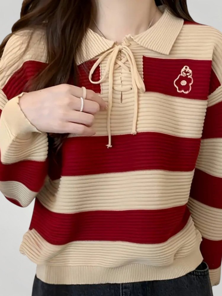 Tabea | Eleganter Herbstpullover mit Knoten-Detail