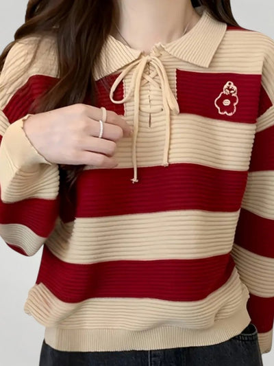 Tabea | Eleganter Herbstpullover mit Knoten-Detail