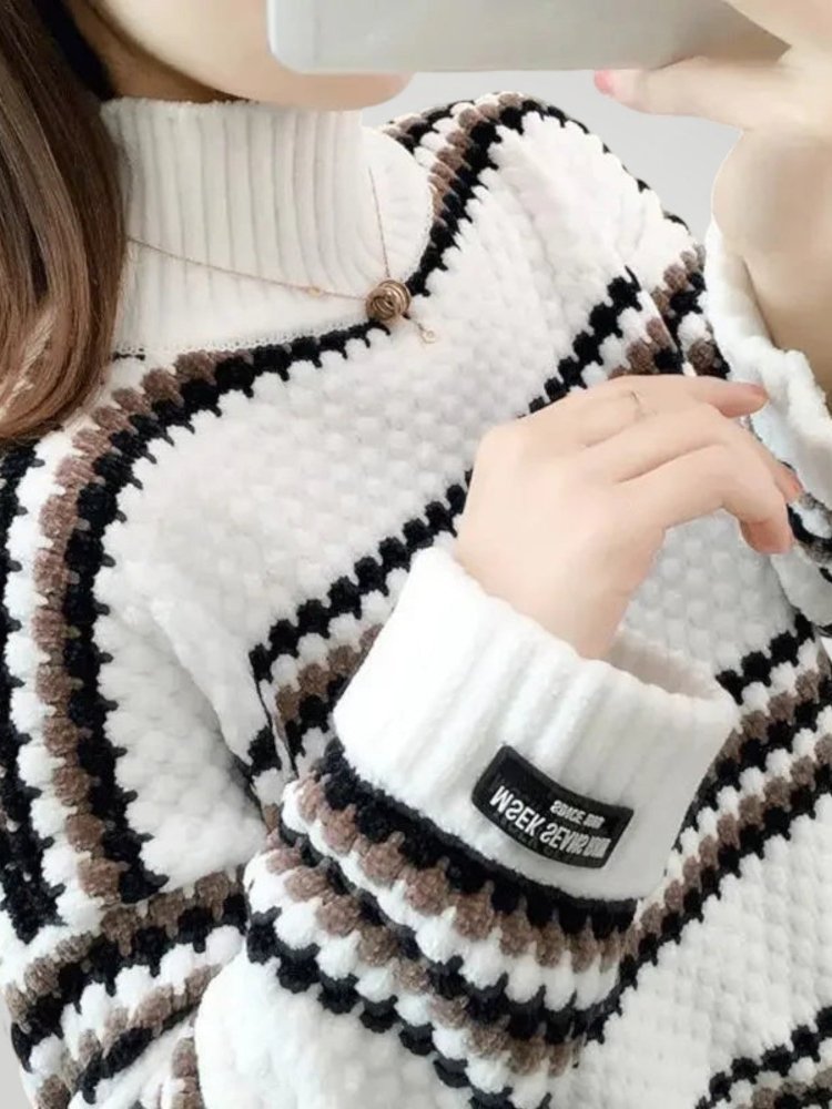 Neele | Eleganter Kragenpullover für Wintertage