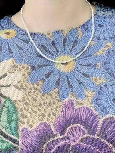 Leonora | Eleganter Langarm-Cardigan mit Blumenmuster