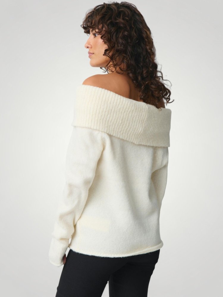 Oda | Eleganter Pullover mit Off-Shoulder Design