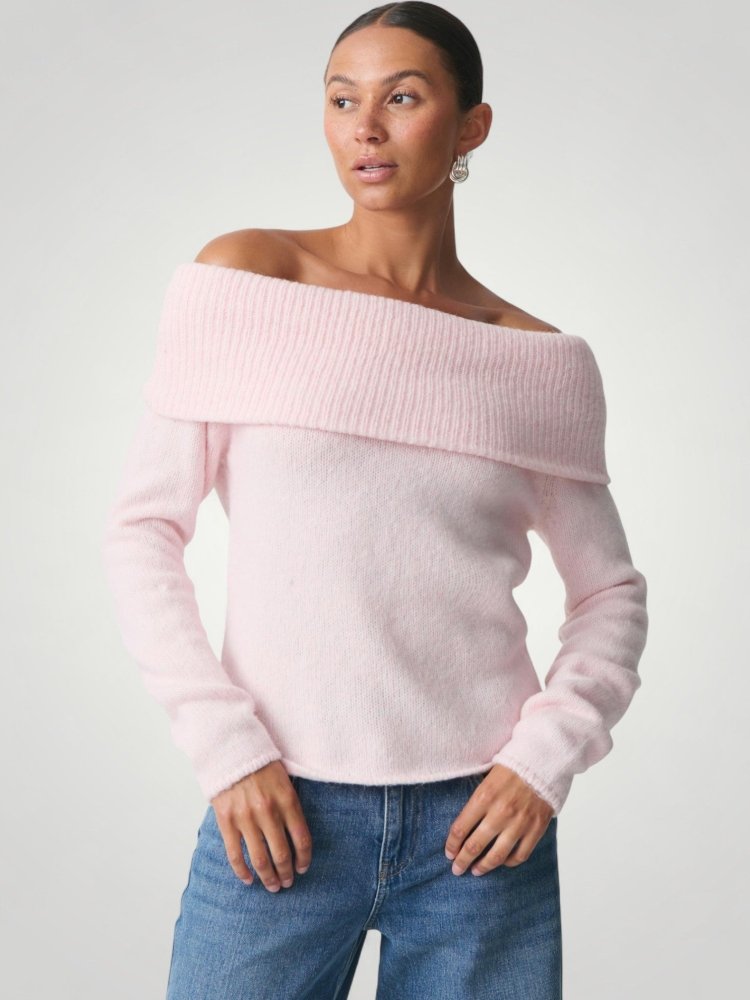 Oda | Eleganter Pullover mit Off-Shoulder Design