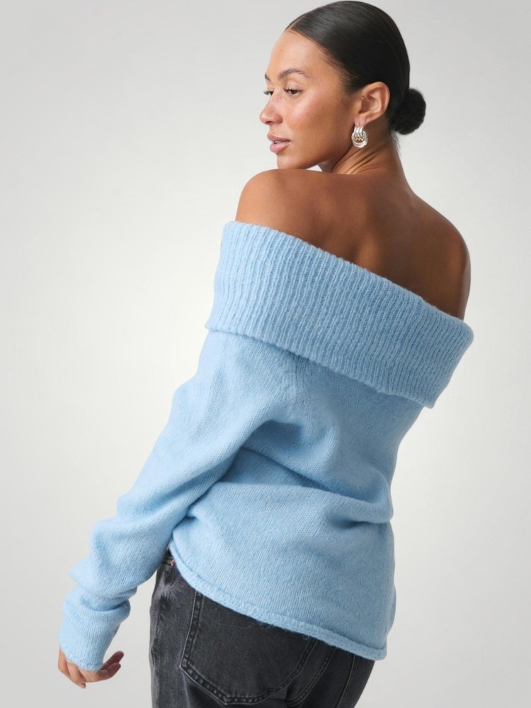 Oda | Eleganter Pullover mit Off-Shoulder Design
