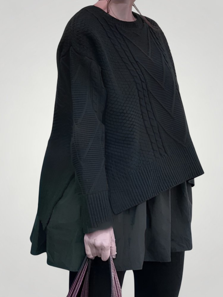 Hiltraud | Eleganter Strickpullover Damen mit Halbausschnitt