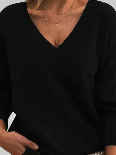 Clarine | Eleganter V-Ausschnitt Pullover für Damen mit Stil
