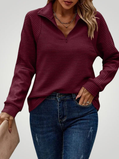 Aenne | Eleganter V-Neck Pullover für Damen mit zeitlosem Komfort