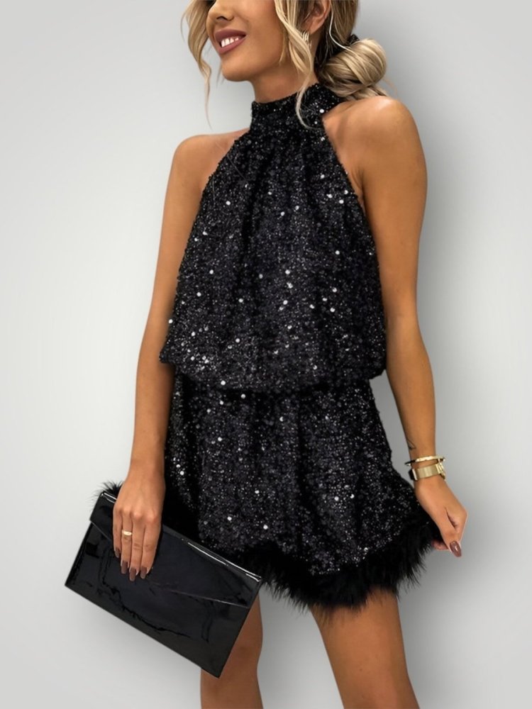 Catrin | Elegantes Abendkleid mit Glitzerakzenten für Hochzeiten