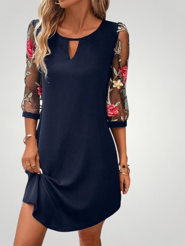 Felina | Elegantes Minikleid mit Transparente Ärmeln