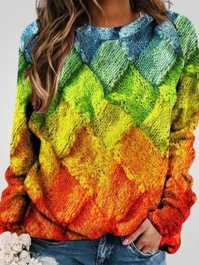 Henrietta | Farbenfroher Pullover mit Stil und Komfort