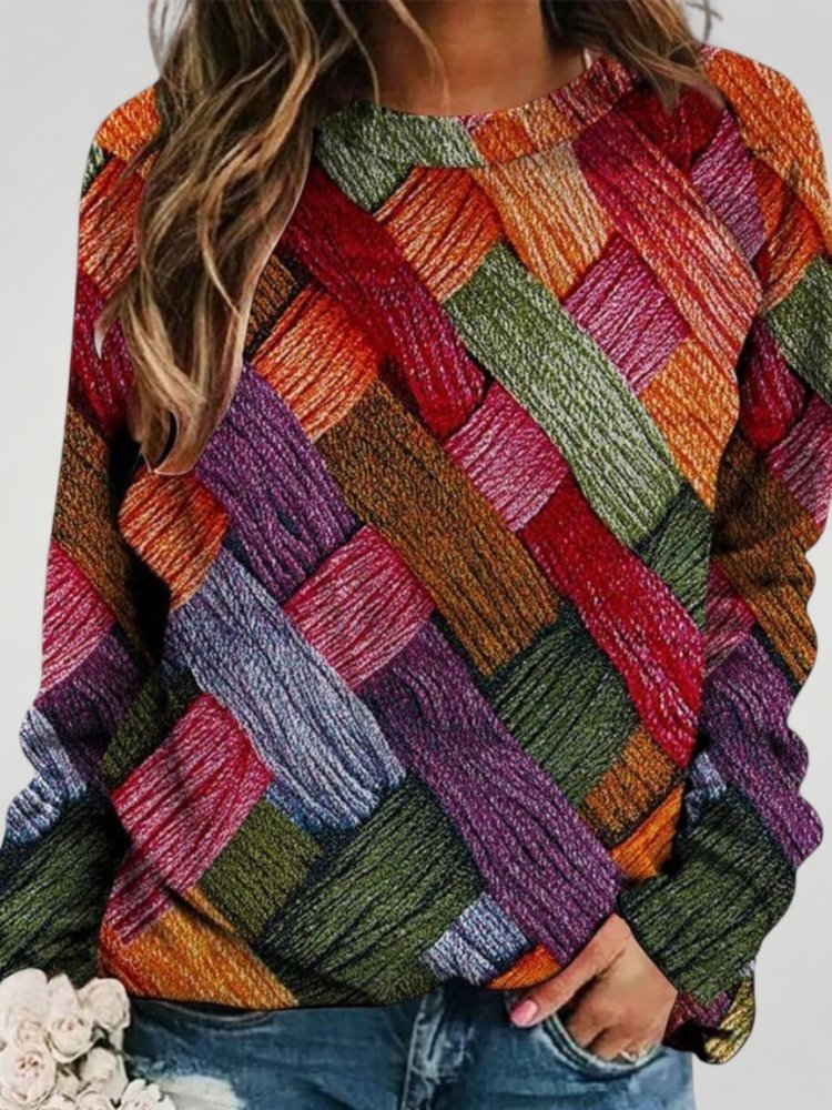 Henrietta | Farbenfroher Pullover mit Stil und Komfort