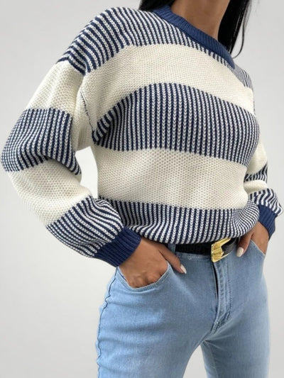 Melitta | Gestreifter Pullover mit Elegantem Stil