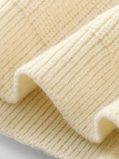 Philine | Gestrickter Pullover mit Charmanten Knotendetails