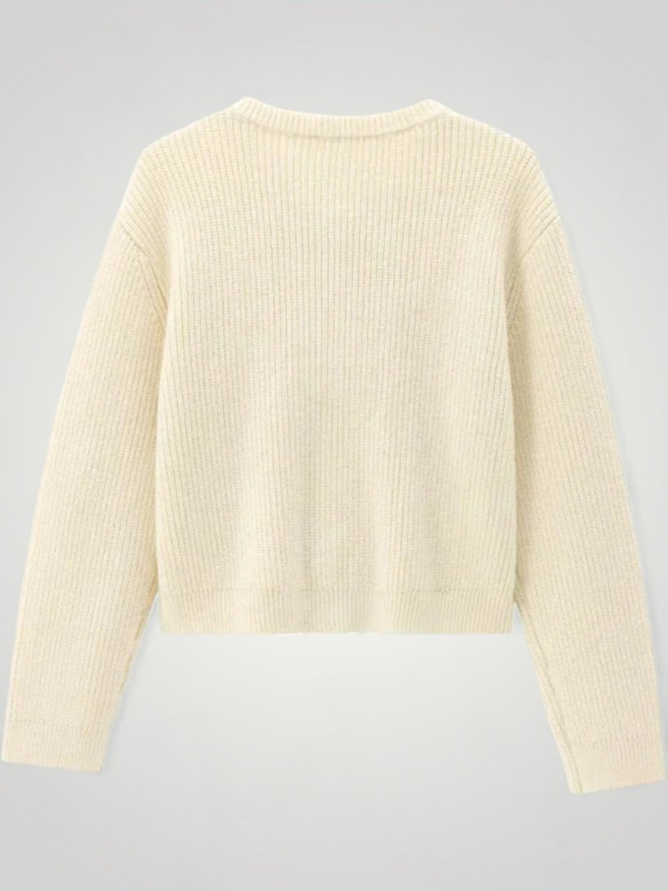 Philine | Gestrickter Pullover mit Charmanten Knotendetails