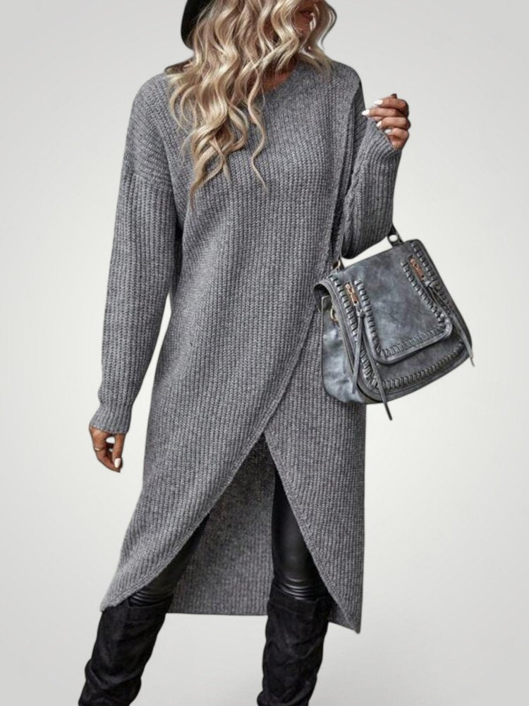 Xenia | Klassischer Longline-Pullover für Damen mit Bequemlichkeit