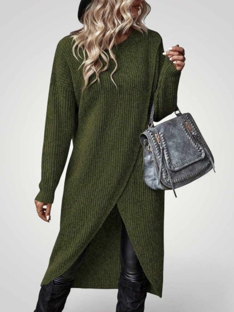 Xenia | Klassischer Longline-Pullover für Damen mit Bequemlichkeit