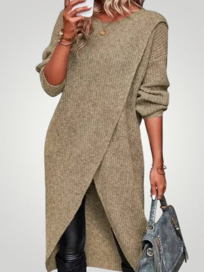 Xenia | Klassischer Longline-Pullover für Damen mit Bequemlichkeit